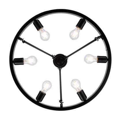 Castile 6-light Chandelier in Matte Black