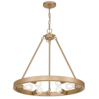 Castile 6-light Chandelier in French Gold