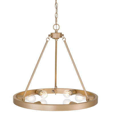 Castile 6-light Chandelier in French Gold, alternate view - Golden Lighting