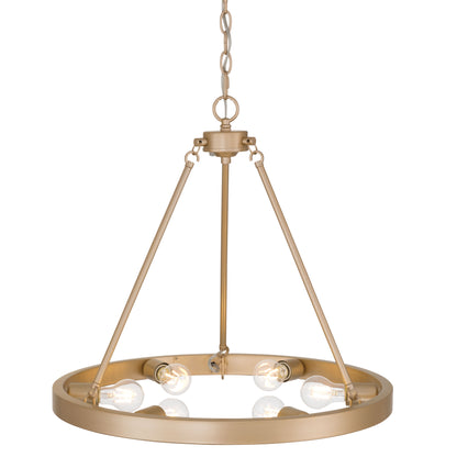 Castile 6-light Chandelier in French Gold