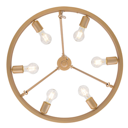 Castile 6-light Chandelier in French Gold