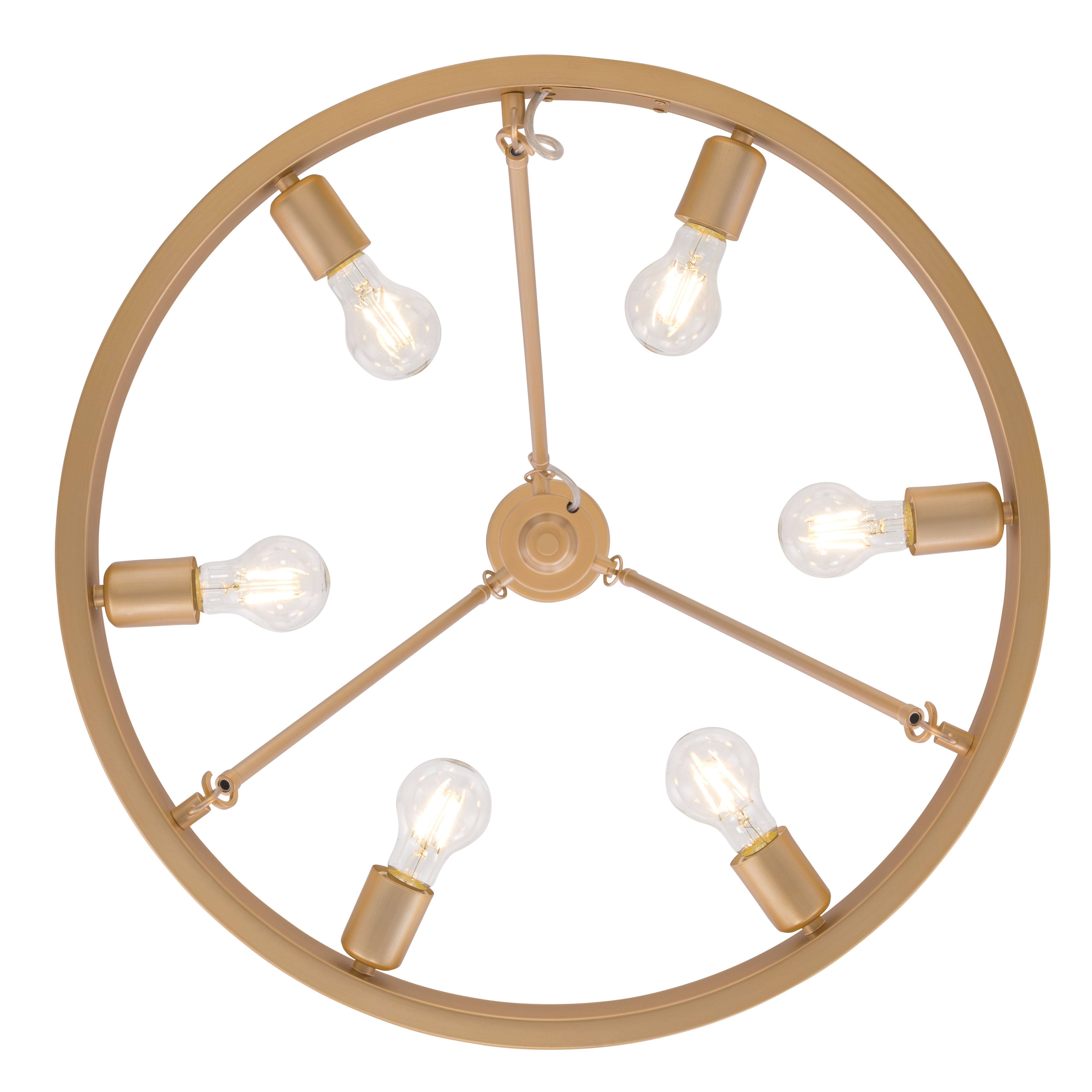 Castile 6-light Chandelier in French Gold