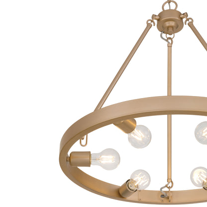 Castile 6-light Chandelier in French Gold