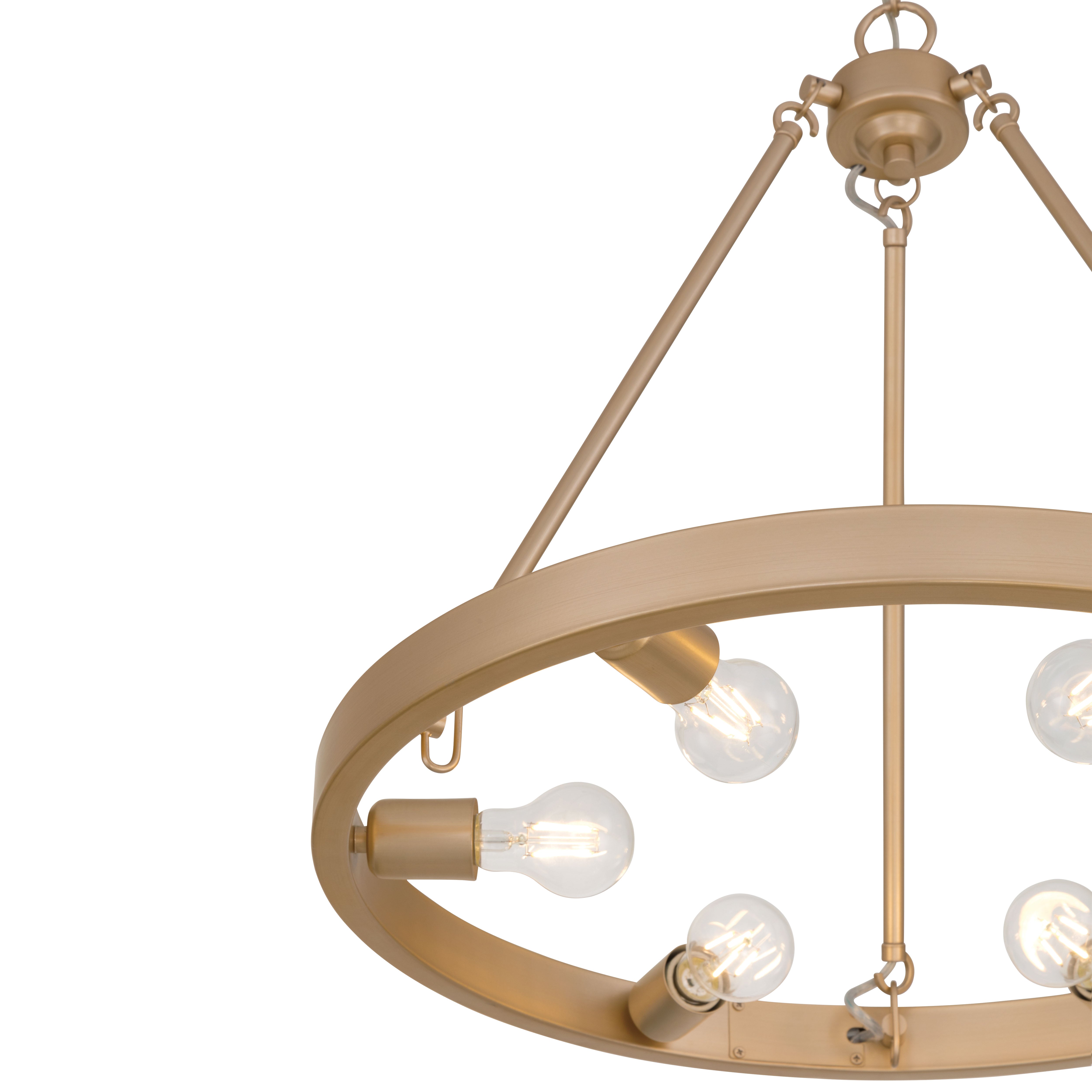 Castile 6-light Chandelier in French Gold