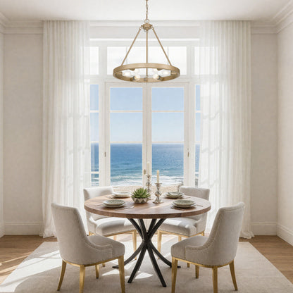 Castile 6-light Chandelier in French Gold