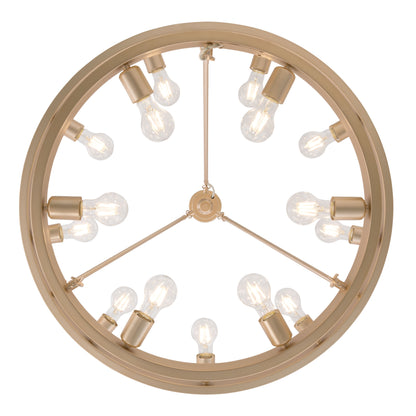 Golden Lighting Castile 15-light 2-tier Chandelier (9+6) in French Gold - - Golden Lighting
