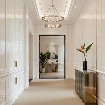 Golden Lighting Castile 15-light 2-tier Chandelier (9+6) in French Gold - - Golden Lighting