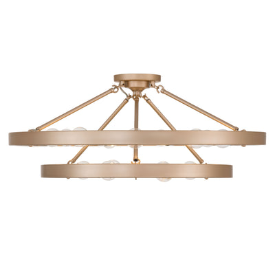 Golden Lighting Castile 15-light Semi-Flush Mount in French Gold - - Golden Lighting
