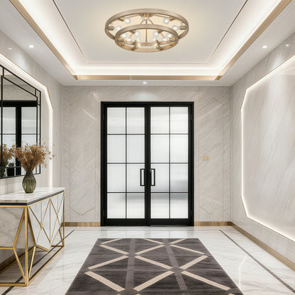 Golden Lighting Castile 15-light Semi-Flush Mount in French Gold - - Golden Lighting