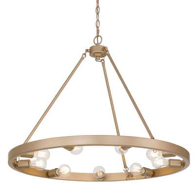 Golden Lighting Castile 9-light Chandelier in Matte French Gold - - Golden Lighting