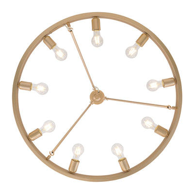 Golden Lighting Castile 9-light Chandelier in Matte French Gold - - Golden Lighting