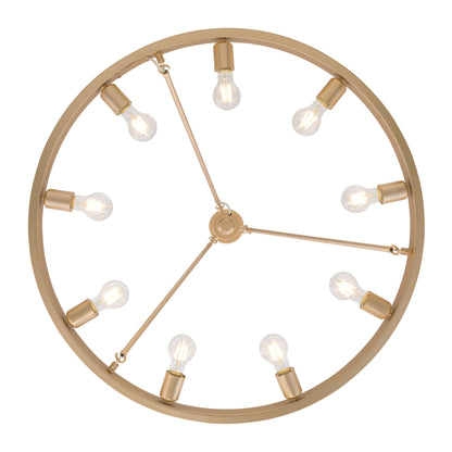 Golden Lighting Castile 9-light Chandelier in Matte French Gold - - Golden Lighting