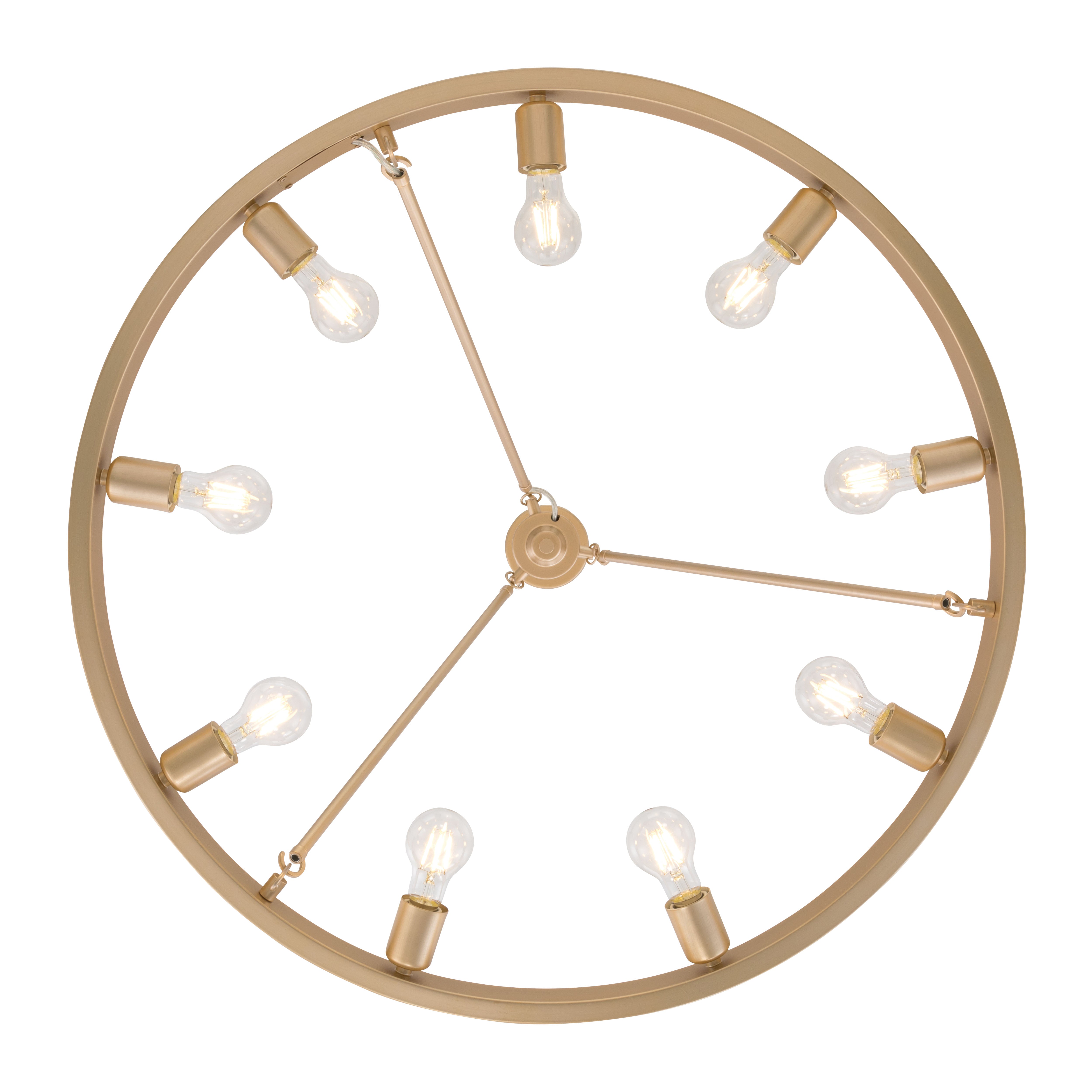 Golden Lighting Castile 9-light Chandelier in Matte French Gold - - Golden Lighting