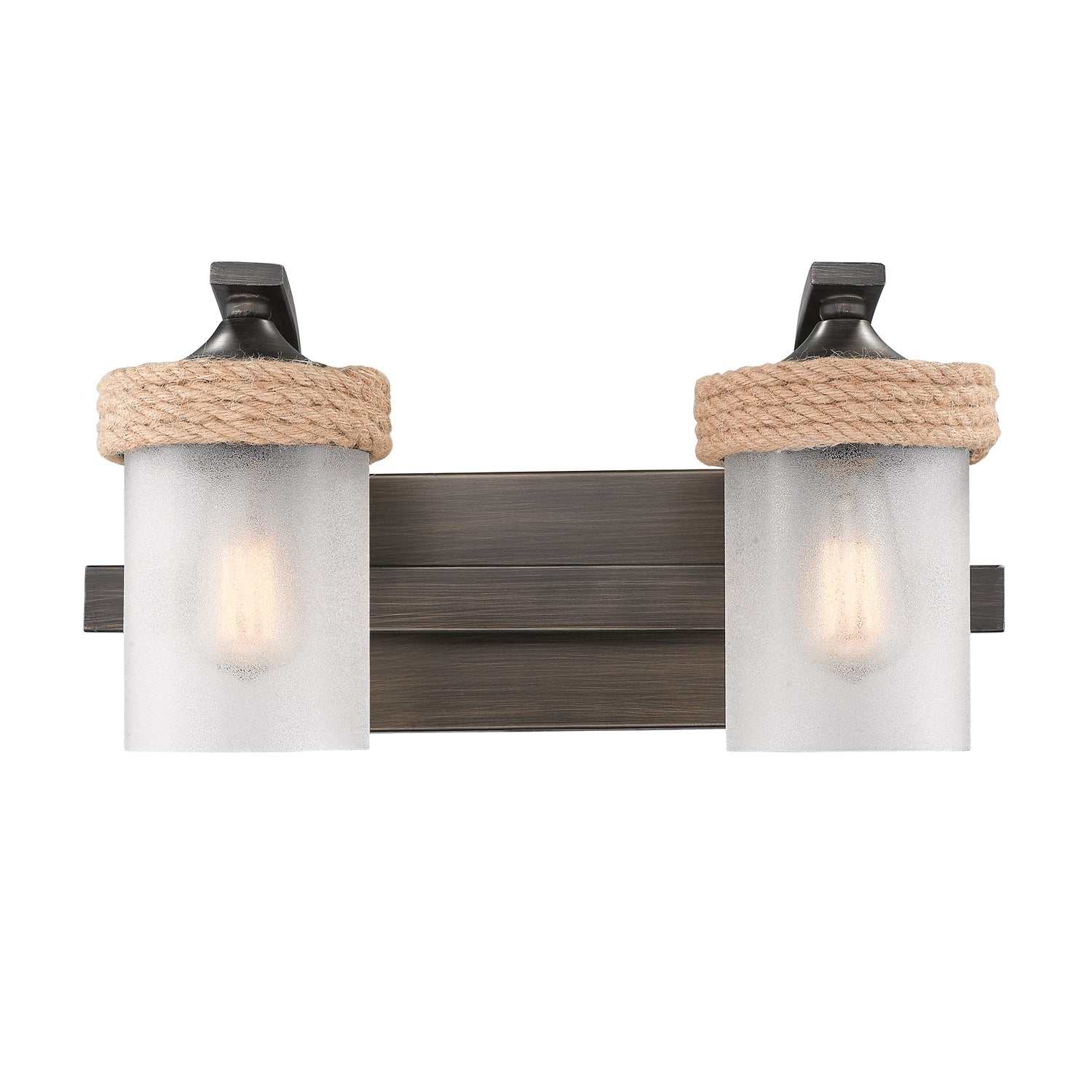 Chatham 2-light Vanity in Gunmetal Bronze - - Golden Lighting