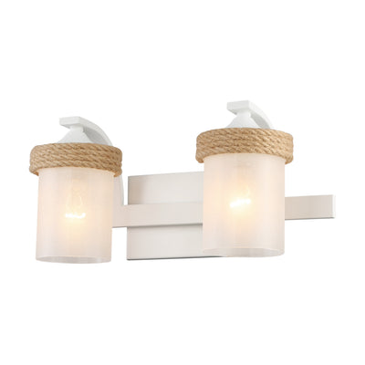 Chatham 2-light Vanity in Natural White - - Golden Lighting
