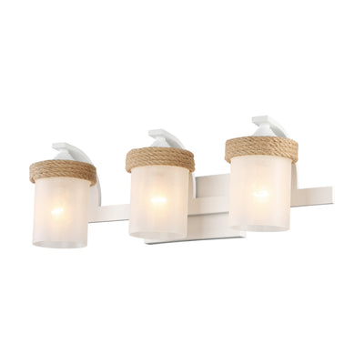 Chatham 3-light Vanity in Natural White - - Golden Lighting