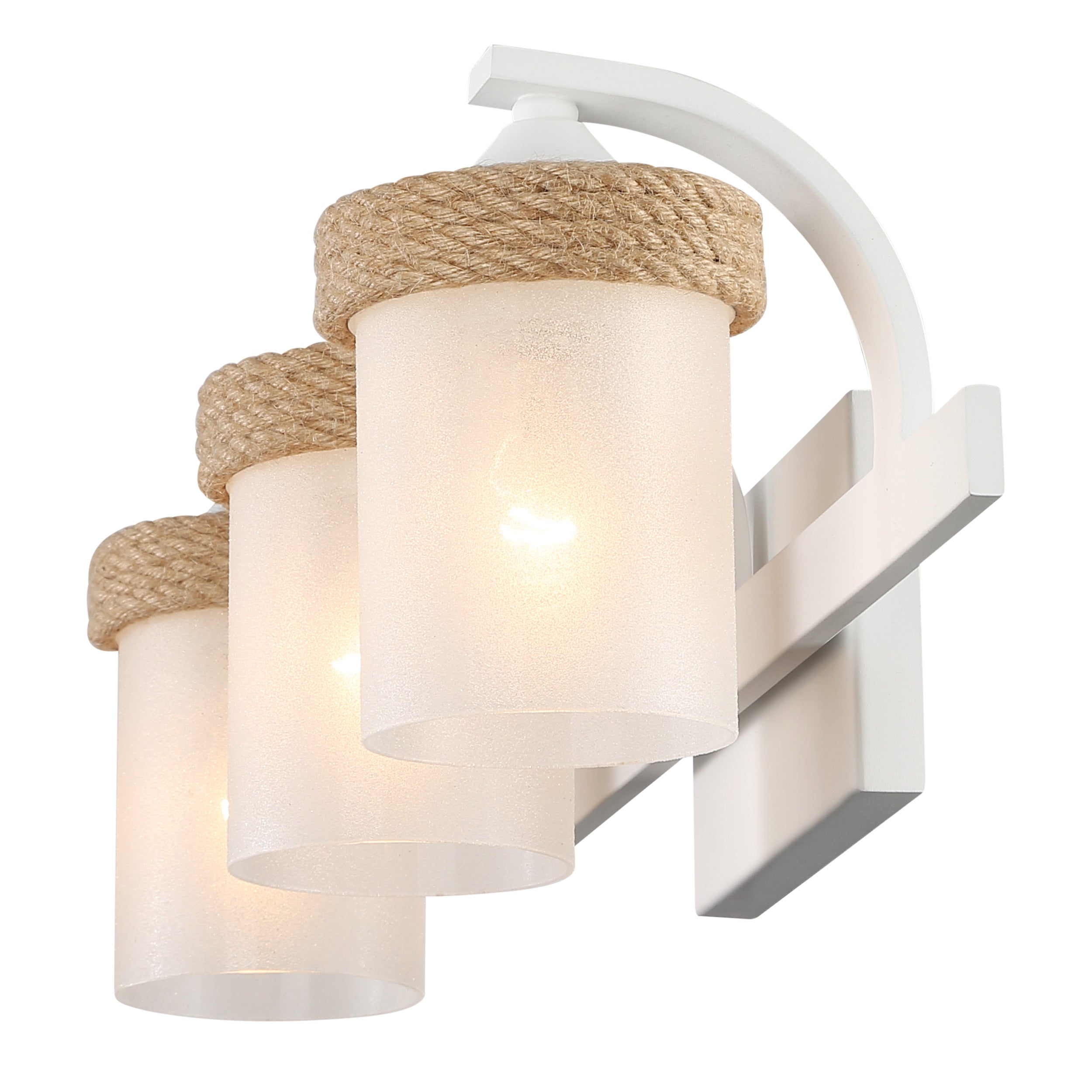 Chatham 3-light Vanity in Natural White - - Golden Lighting