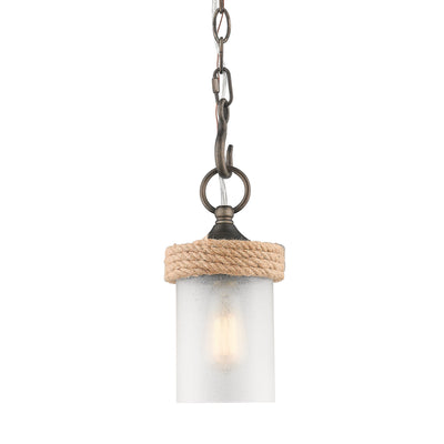 Chatham 1-light Pendant in Gunmetal Bronze - - Golden Lighting