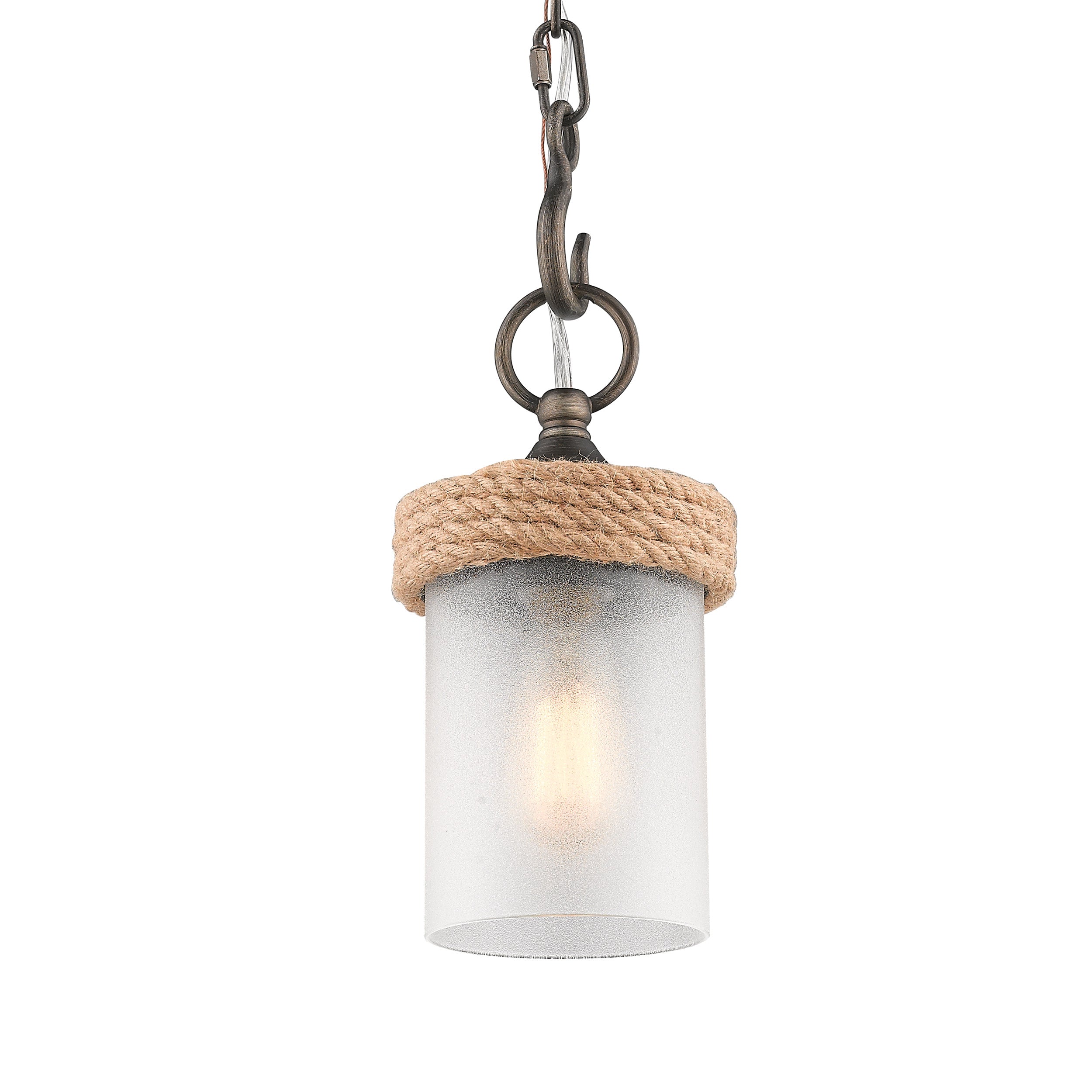 Chatham 1-light Pendant in Gunmetal Bronze - - Golden Lighting