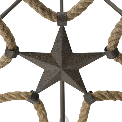 Stokes 5-light Chandelier in Dark Rust
