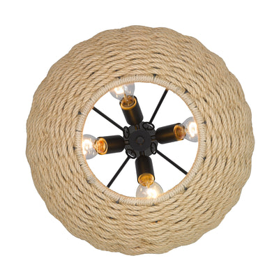 Golden Lighting Hathaway 4-light Pendant in Matte Black - - Golden Lighting