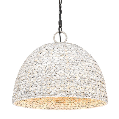 Golden Lighting Rue 5-light Pendant in Matte Black and Rubbed Bronze shade - - Golden Lighting