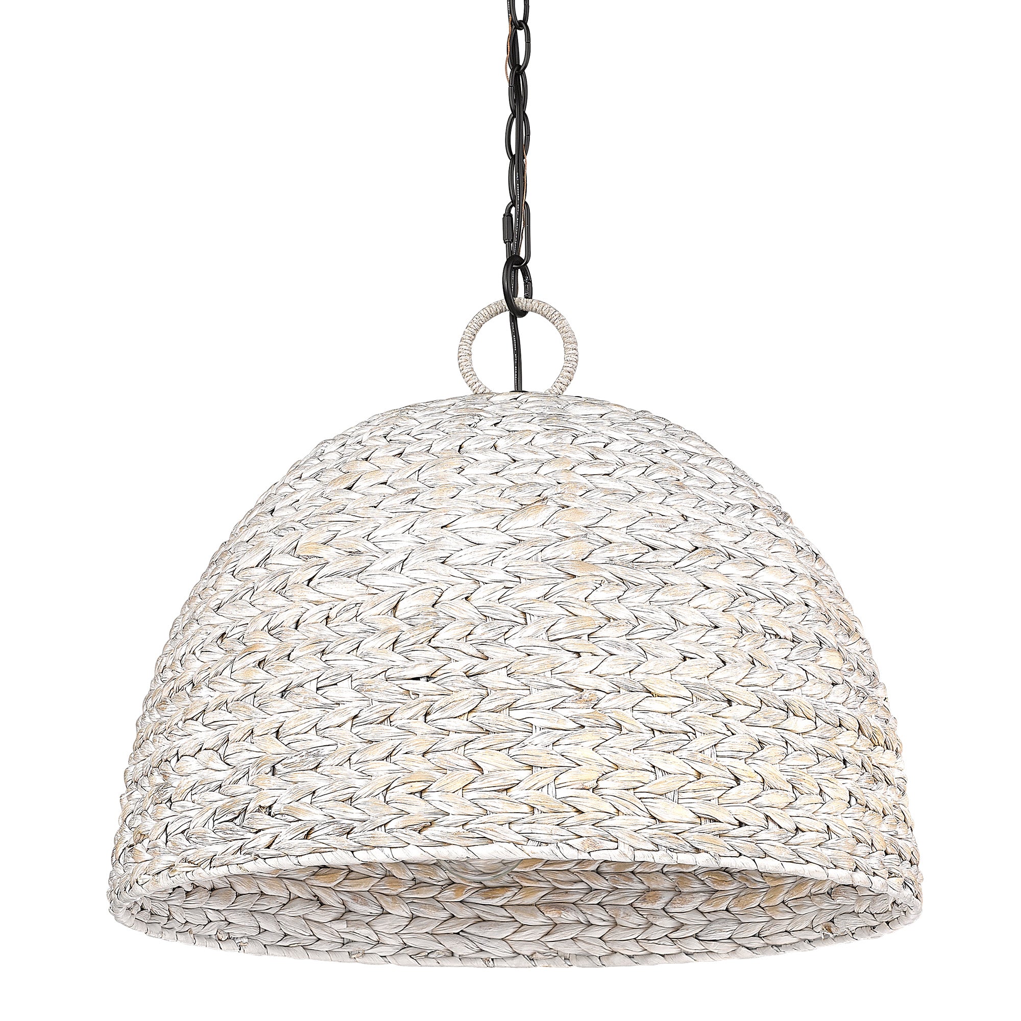 Golden Lighting Rue 5-light Pendant in Matte Black and Rubbed Bronze shade - - Golden Lighting