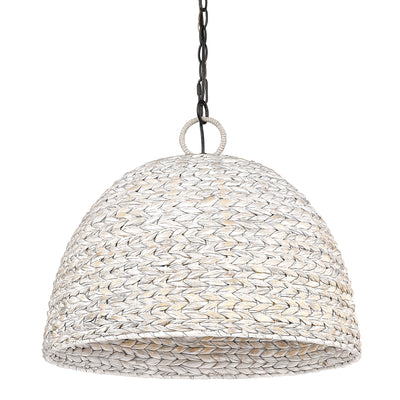 Golden Lighting Rue 5-light Pendant in Matte Black and Rubbed Bronze shade - - Golden Lighting