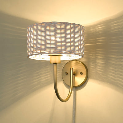 Golden Lighting Erma 1-light Wall Sconce in Brushed Champagne Brass - - Golden Lighting