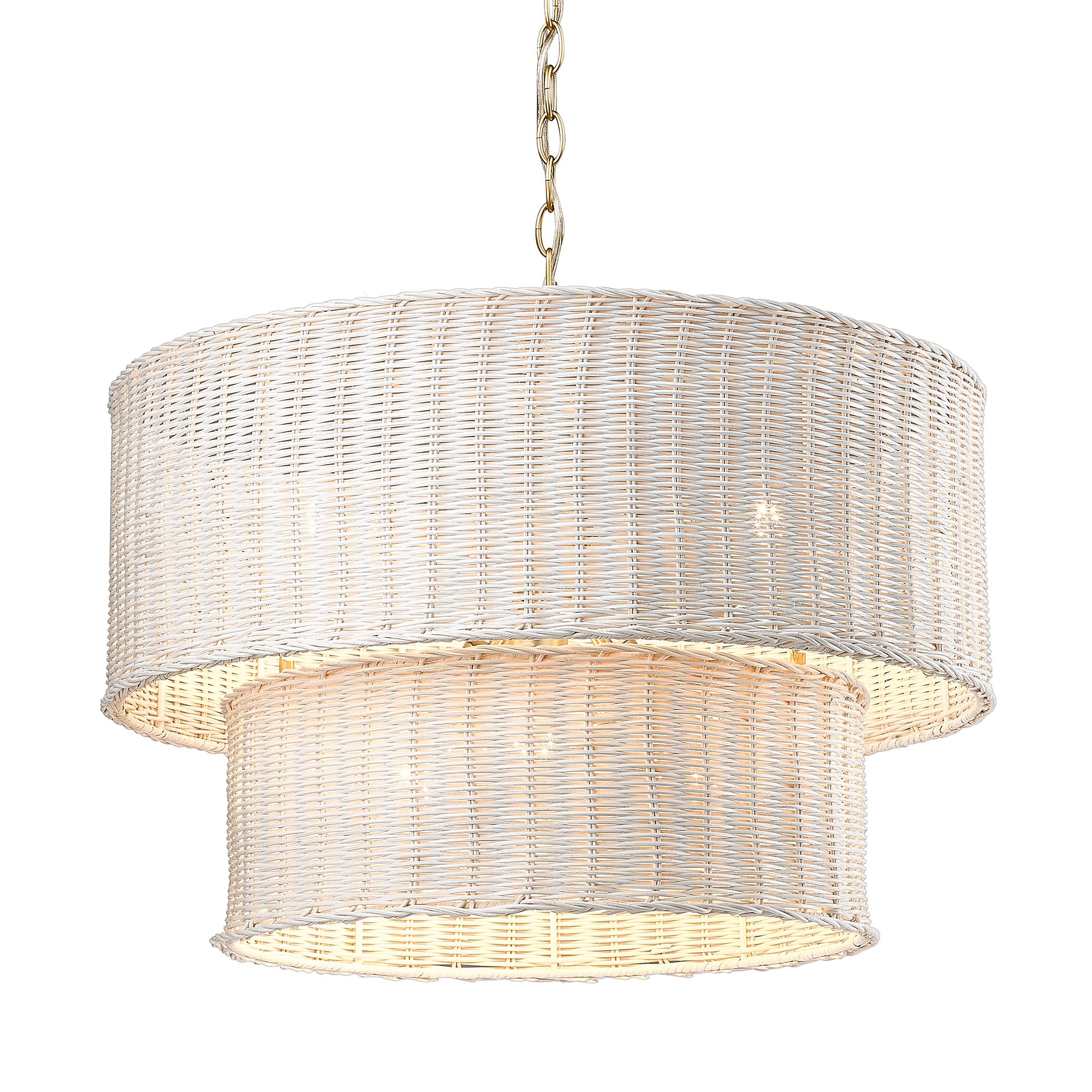 Golden Lighting Erma 6-light Chandelier in Brushed Champagne Brass - - Golden Lighting