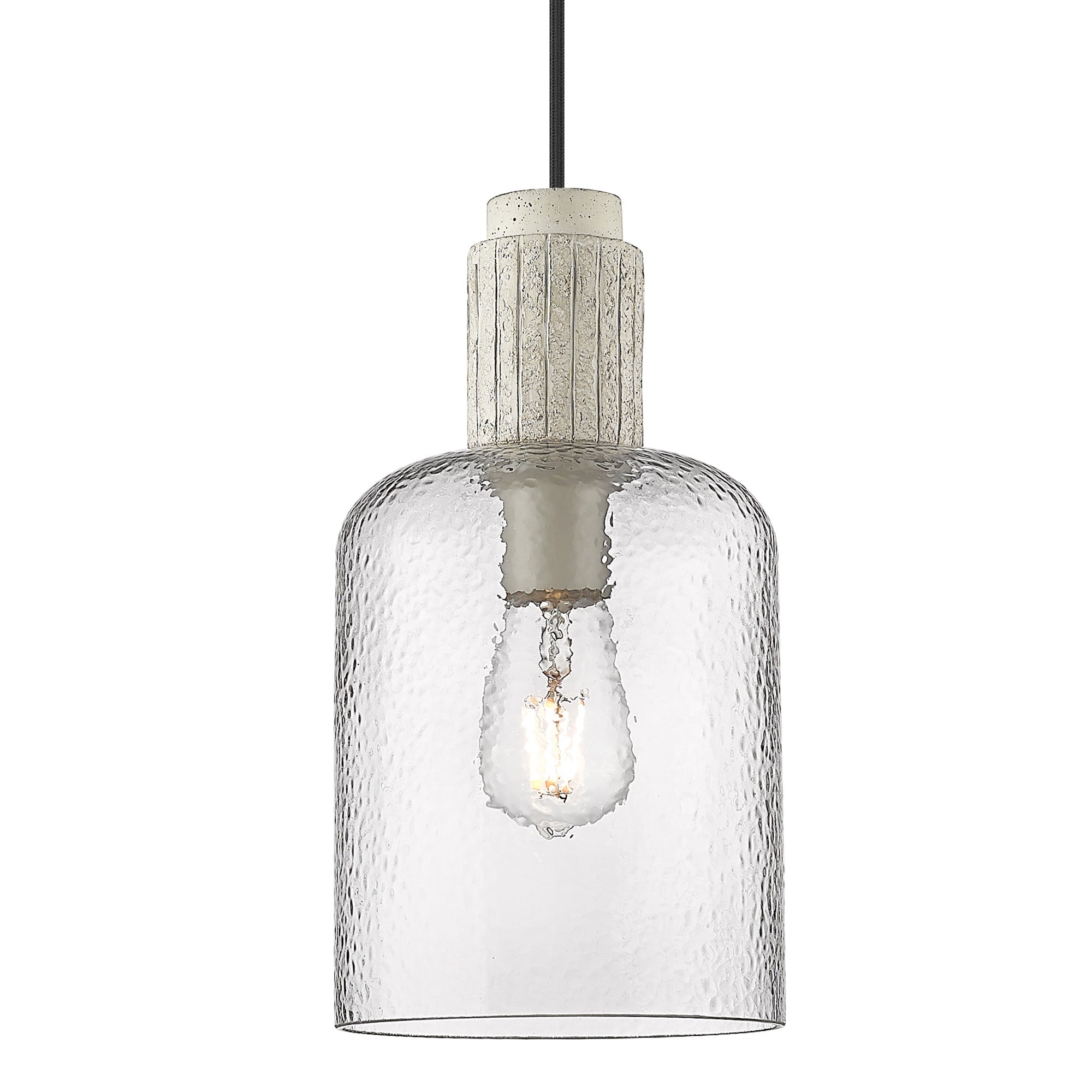 Pedra 1-light Pendant in Matte Black - - Golden Lighting