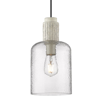 Pedra 1-light Pendant in Matte Black - - Golden Lighting