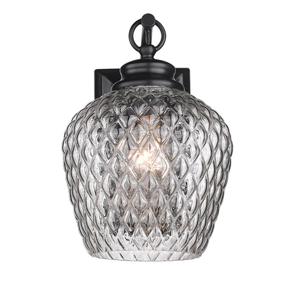 Golden Lighting Adeline 1-light Wall Sconce in Matte Black - - Golden Lighting