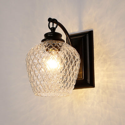 Golden Lighting Adeline 1-light Wall Sconce in Matte Black - - Golden Lighting