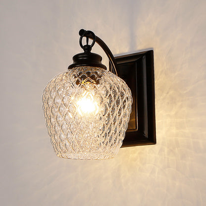 Golden Lighting Adeline 1-light Wall Sconce in Matte Black - - Golden Lighting