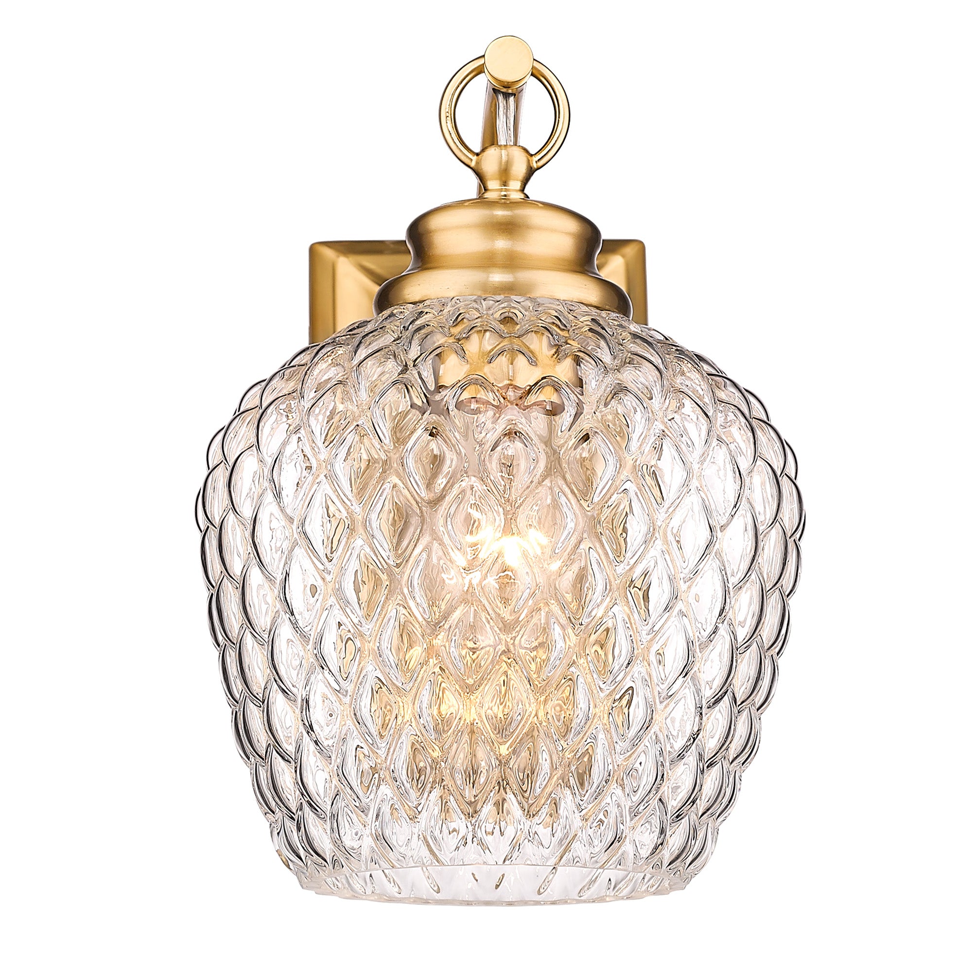 Golden Lighting Adeline 1-light Wall Sconce in Modern Brushed Gold - - Golden Lighting