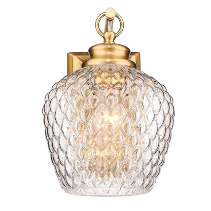 Golden Lighting Adeline 1-light Wall Sconce in Modern Brushed Gold - - Golden Lighting