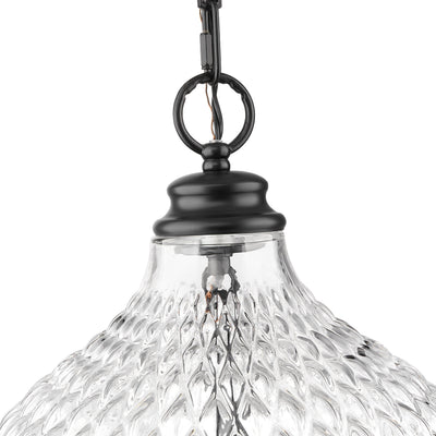 Golden Lighting Adeline 3-light Pendant in Matte Black - - Golden Lighting