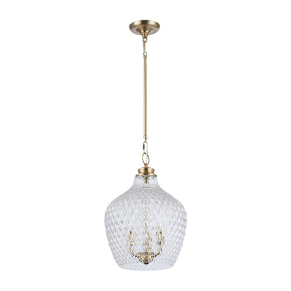 Golden Lighting Adeline 3-light Pendant in Modern Brushed Gold - - Golden Lighting