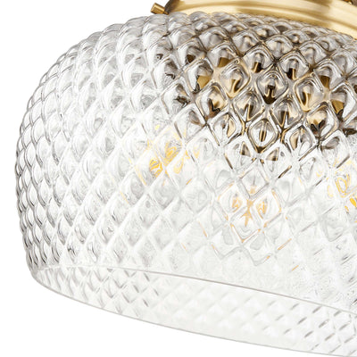 Golden Lighting Adeline 3-light Semi-Flush Mount in Modern Brushed Gold - - Golden Lighting