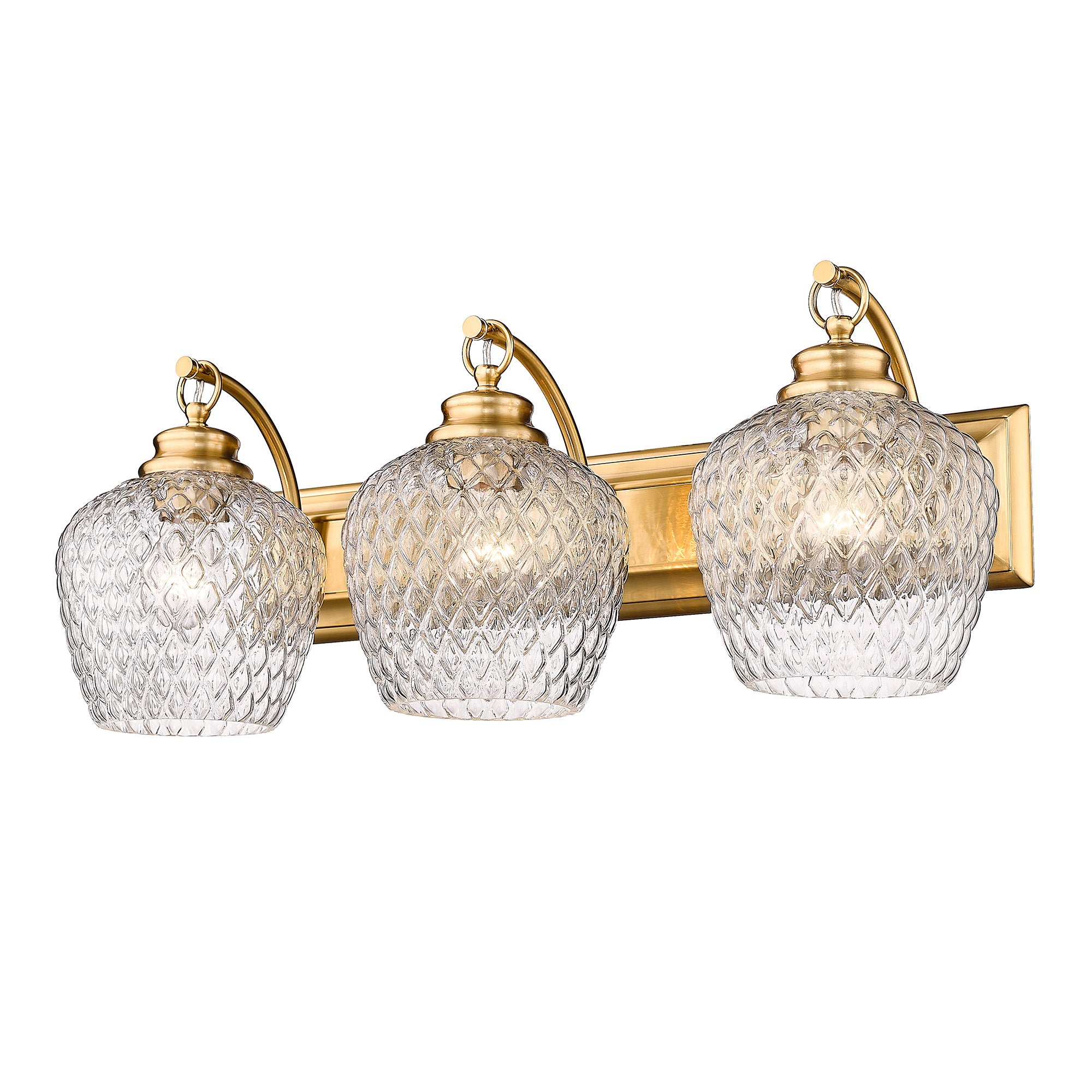 Golden Lighting Adeline 3-light Vanity in Modern Brushed Gold - - Golden Lighting