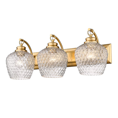 Golden Lighting Adeline 3-light Vanity in Modern Brushed Gold - - Golden Lighting