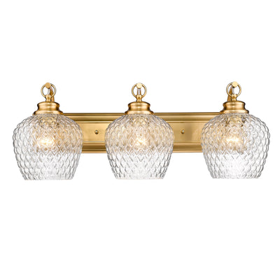 Golden Lighting Adeline 3-light Vanity in Modern Brushed Gold - - Golden Lighting