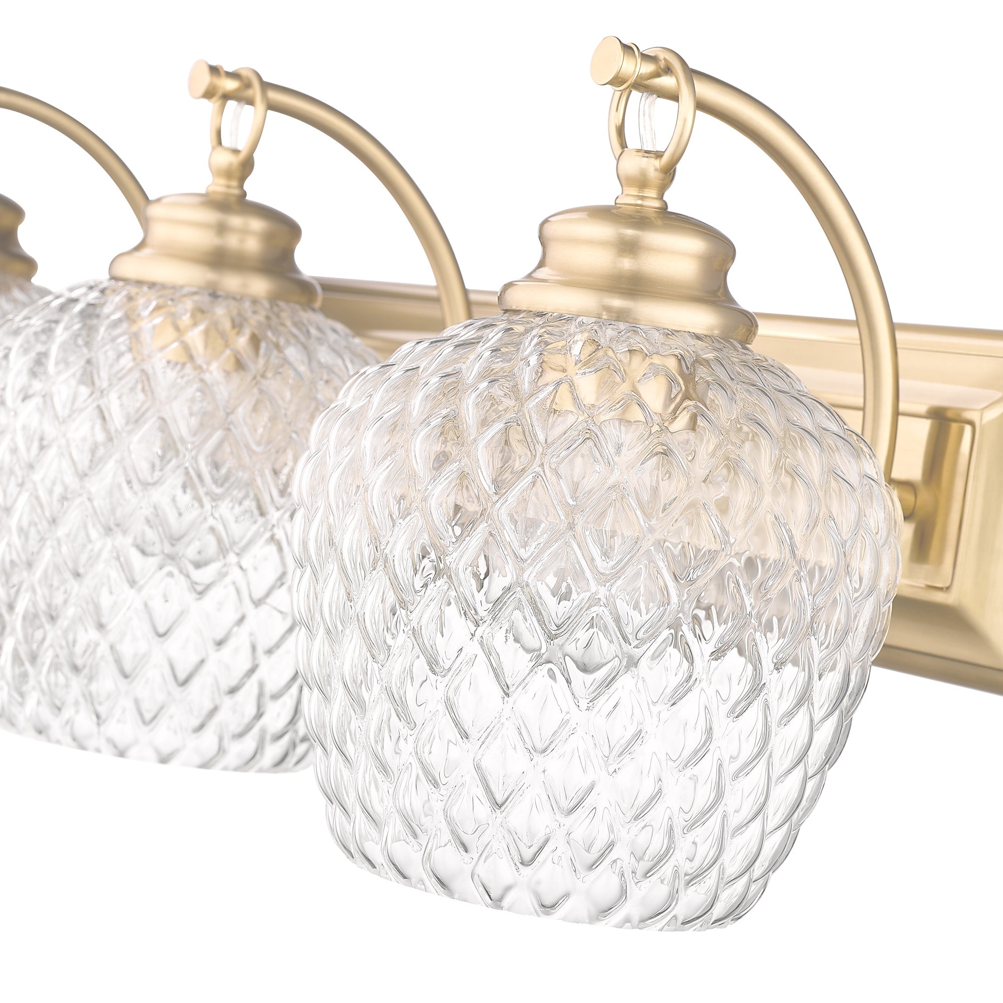 Golden Lighting Adeline 3-light Vanity in Modern Brushed Gold - - Golden Lighting