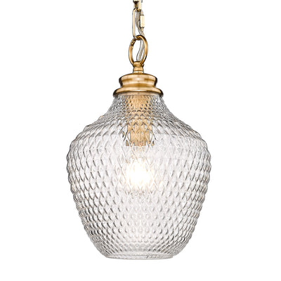 Golden Lighting Adeline 1-light Pendant in Modern Brushed Gold - - Golden Lighting