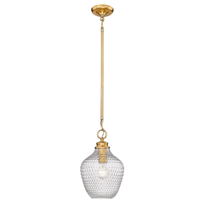 Golden Lighting Adeline 1-light Pendant in Modern Brushed Gold - - Golden Lighting