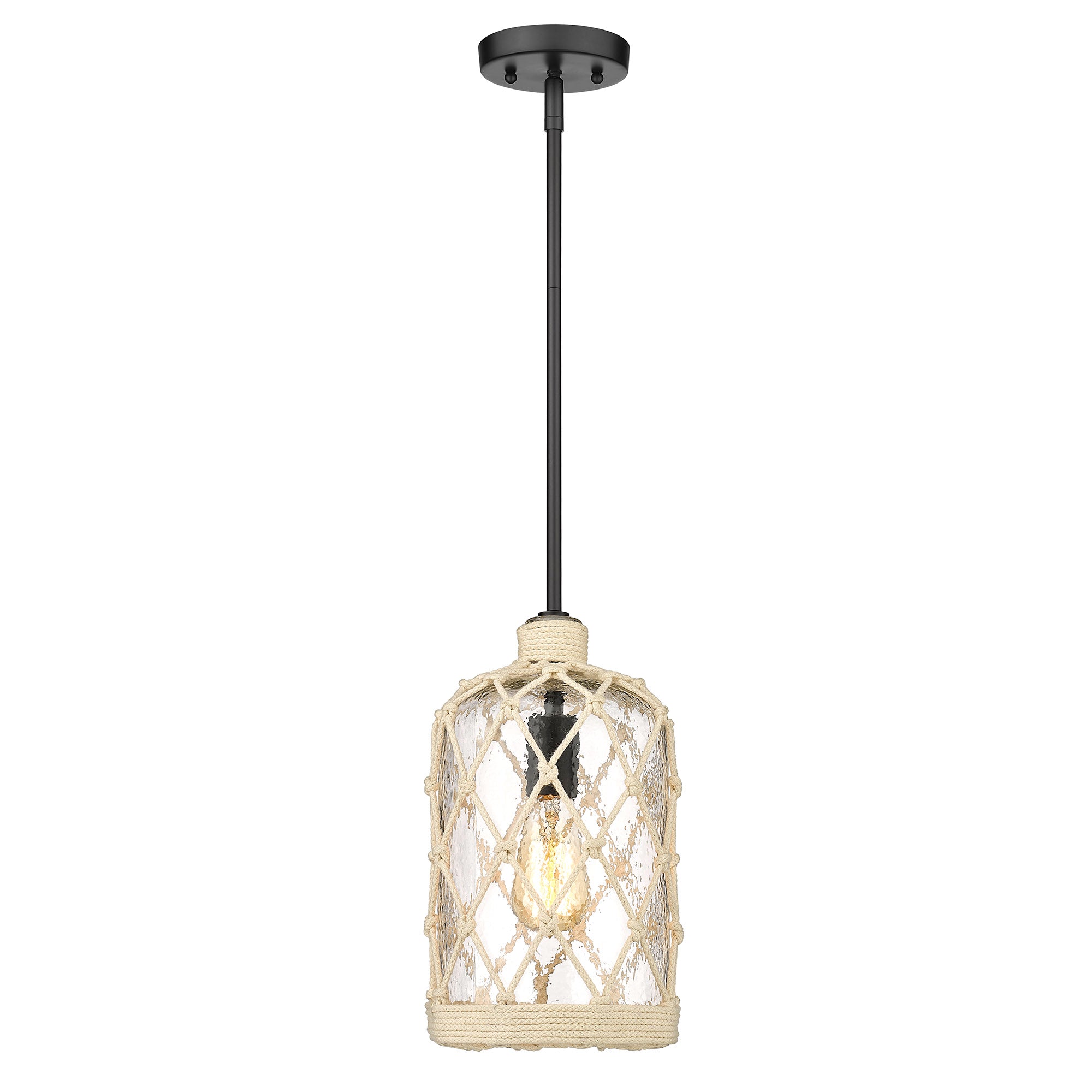 Nassau 1-light Pendant in Matte Black