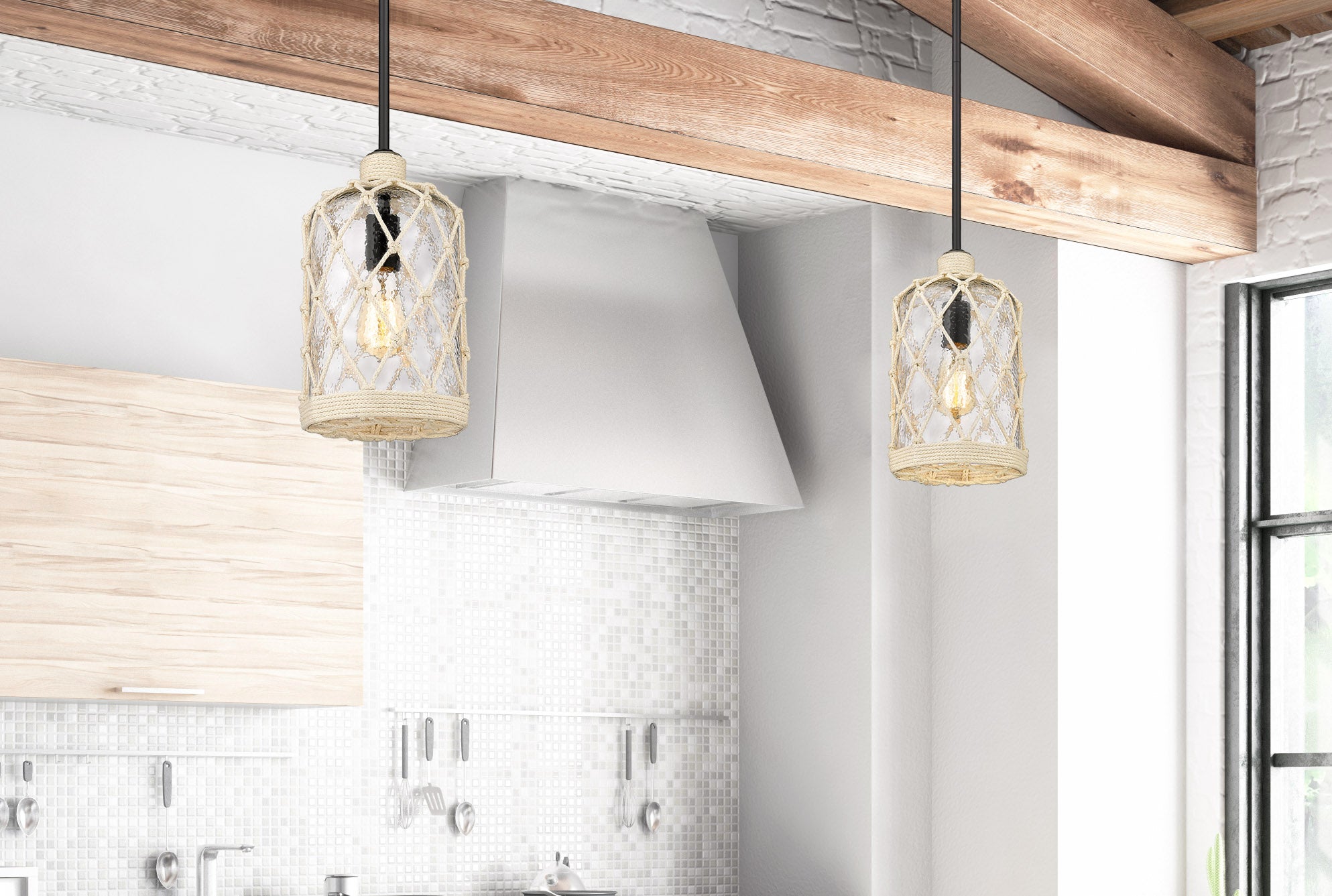 Nassau 1-light Pendant in Matte Black - - Golden Lighting