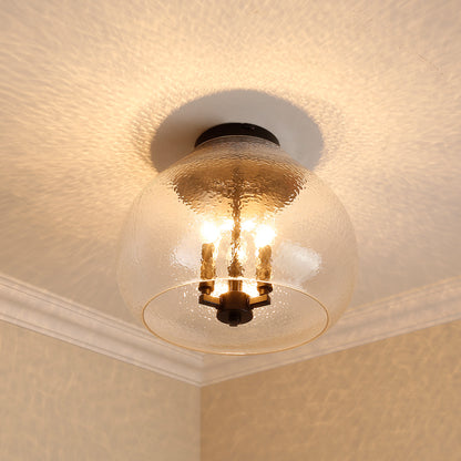 Golden Lighting Ariella 3-light Flush Mount in Matte Black - - Golden Lighting