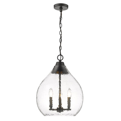 Golden Lighting Ariella 3-light Pendant in Matte Black - - Golden Lighting